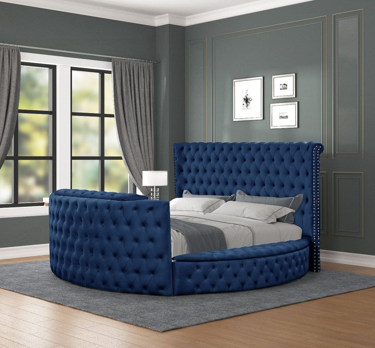 Galaxy Home Maya King Bed in Navy