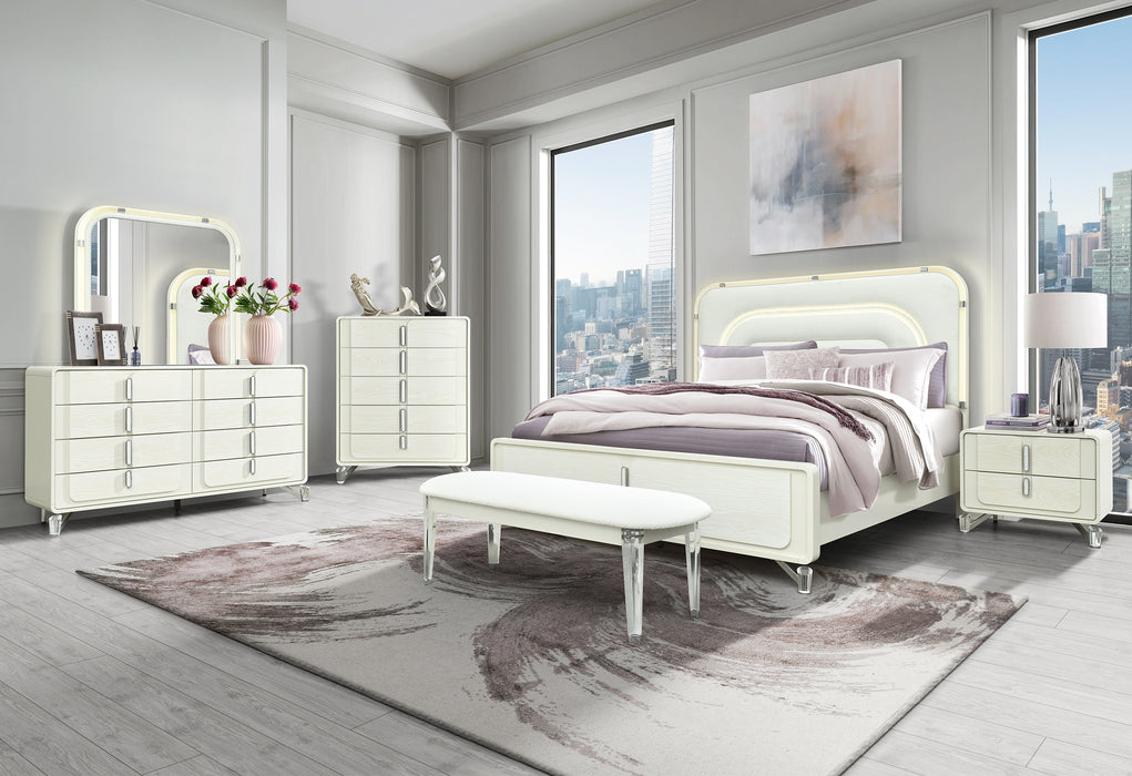LYRA BEIGE KING BED GROUP