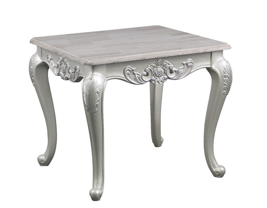 Galaxy Home Melrose End Table in Silver image