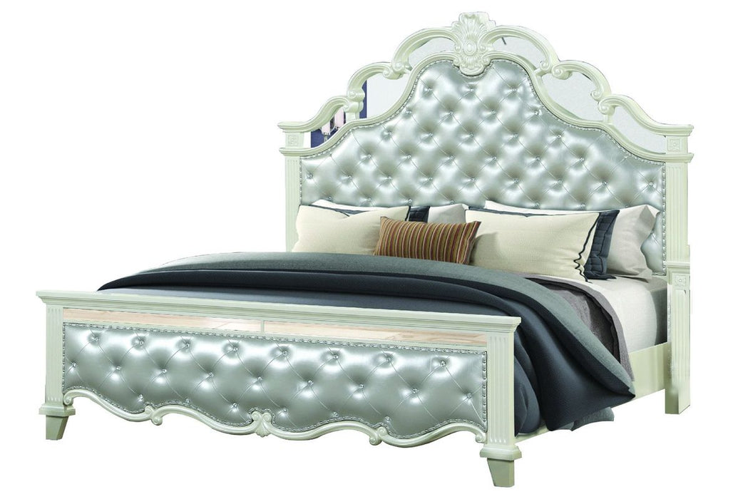 Galaxy Home Milan Queen Bed in White image