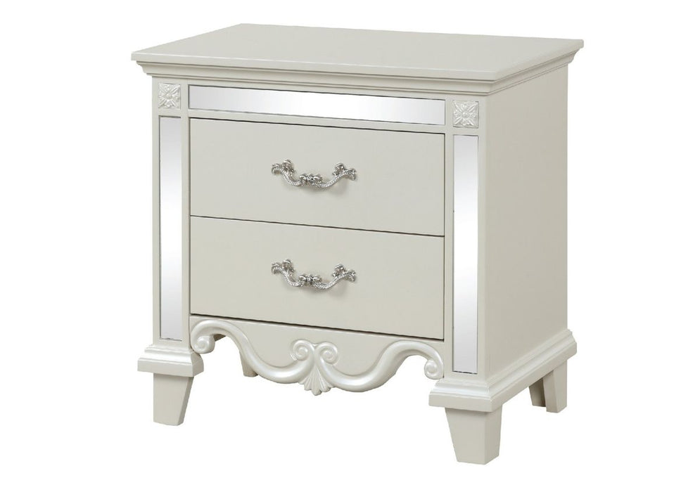 Galaxy Home Milan Nightstand in White image