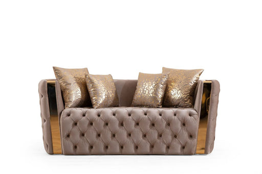 Galaxy Home Naomi Loveseat in Taupe image