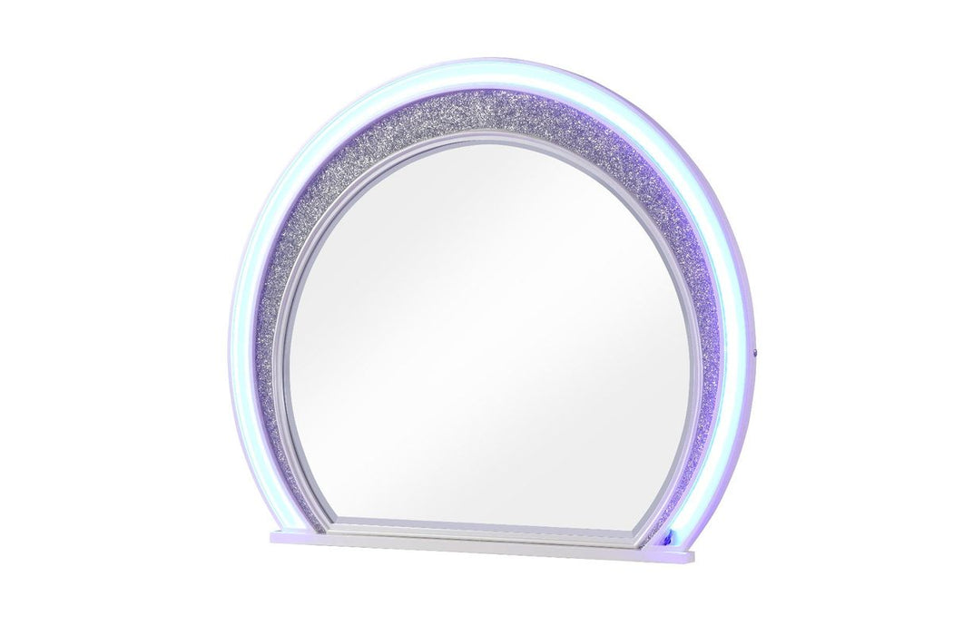 Galaxy Home Perla Mirror in Milky White image