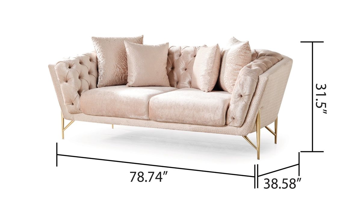 Galaxy Home Presley Loveseat Bin eige