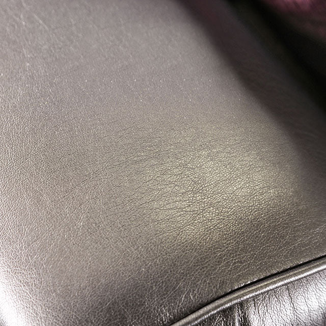 Benigno Love Seat Silver & Gray