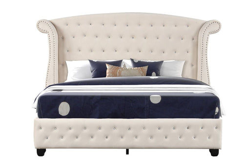 Galaxy Home Sophia Queen Bed in Cream image