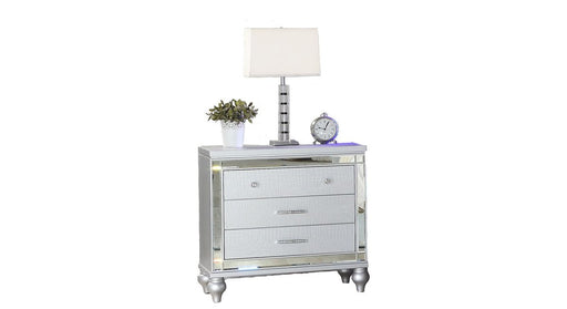 Galaxy Home Sterling Nightstand Silver image