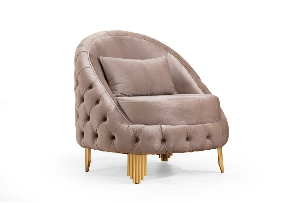 Galaxy Home Vanessa Chair in Taupe