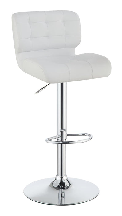 G100546 Contemporary White Upholstered Bar Stool image