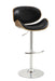 G130504 Contemporary Black Adjustable Height Bar Stool image