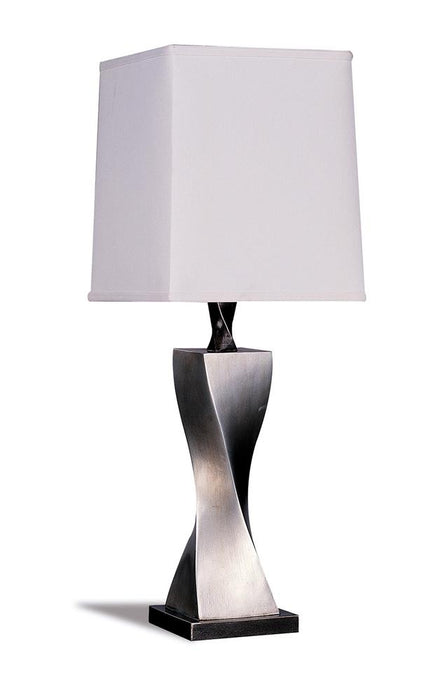Accent Contemporary Antique Silver Table Lamp image