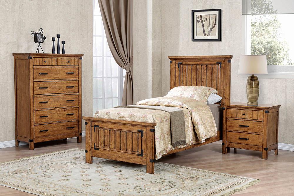 Brenner Rustic Honey Twin Bed image