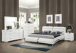 Felicity Contemporary White Eastern King Five-Piece Set image