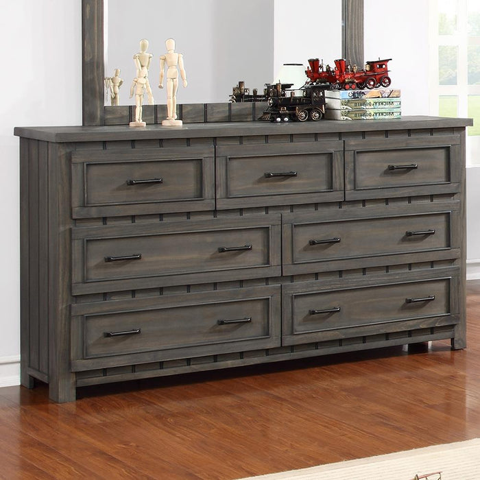 smoke grey dresser Post & Beam Industrial Smoke Gray Dresser