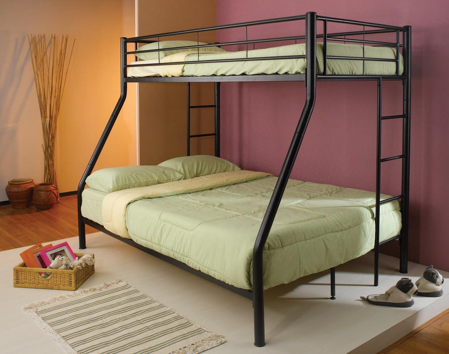 G460062B Contemporary Black Twin-Over-Full Bunk Bed image