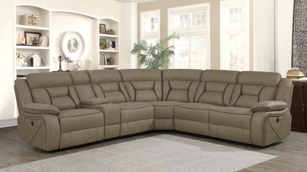 Camargue Casual Tan Motion Sectional image