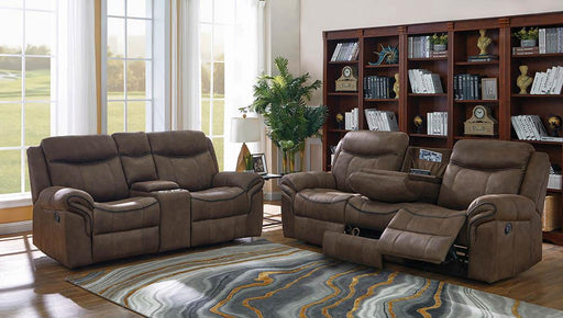 Sawyer Transitional Light Brown Two-Piece Living Room Set image