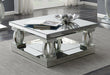 G722518 Contemporary Silver Mirrored Coffee Table image