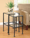 Transitional Black Nesting Table image