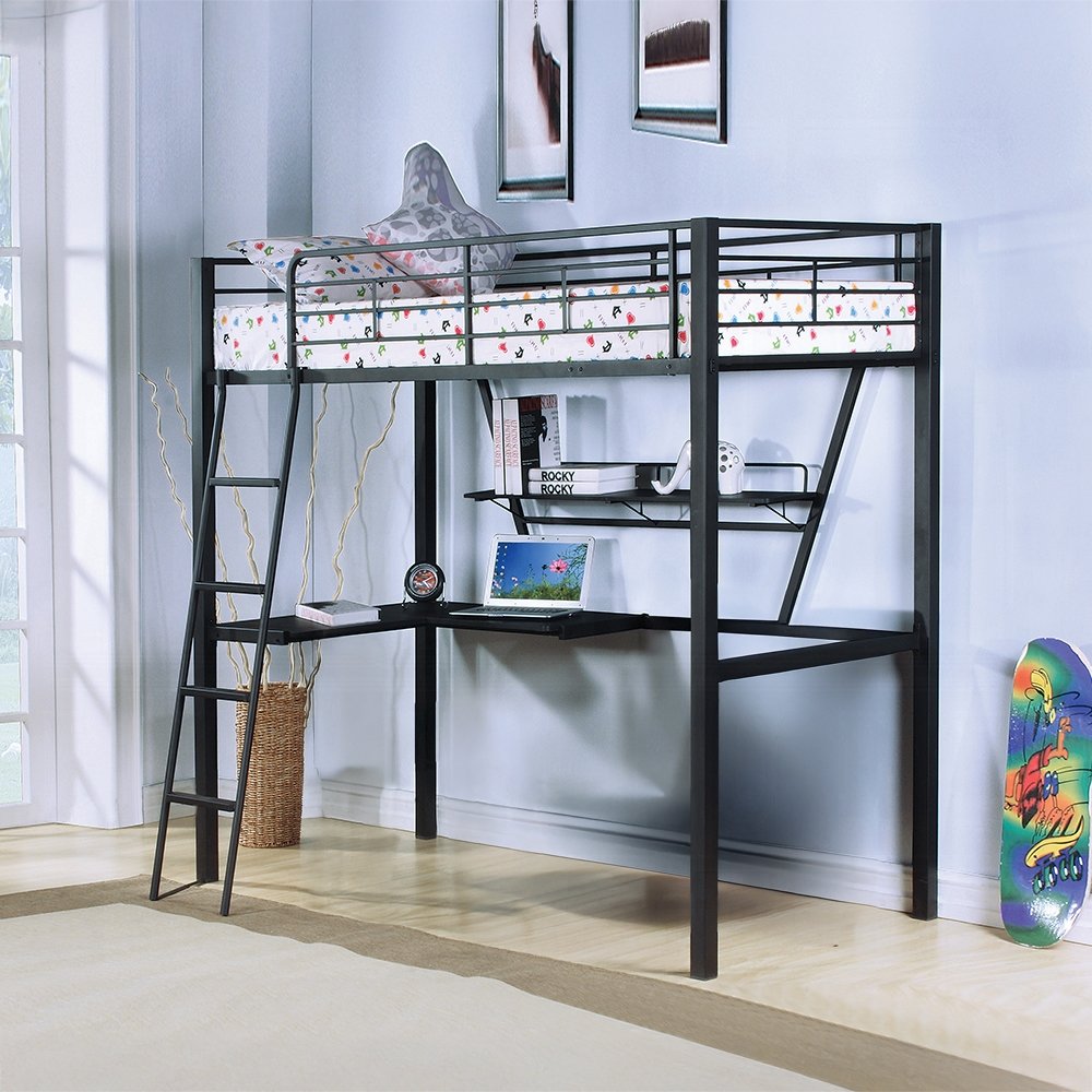 37275_1.jpg Senon Twin Loft Bed W/Desk
