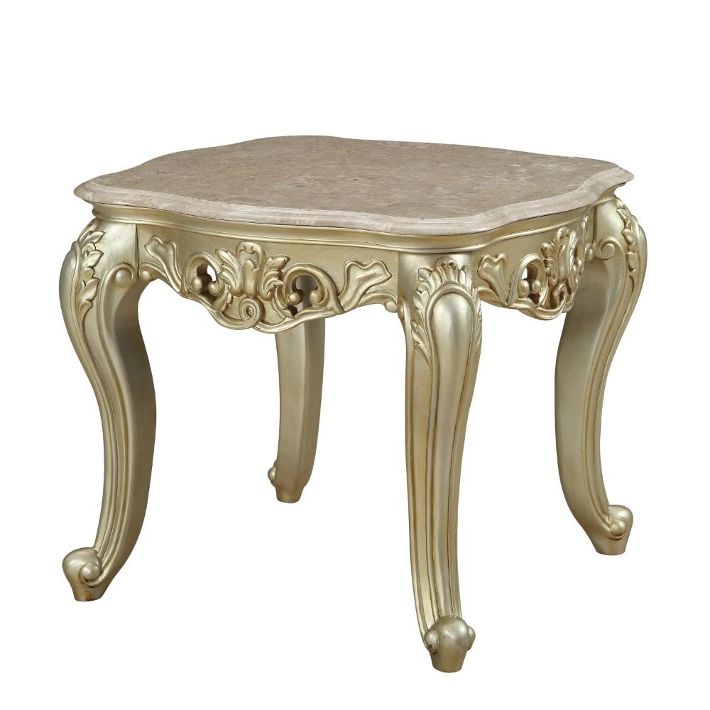 82442.jpg Gorsedd End Table W/Marble Top