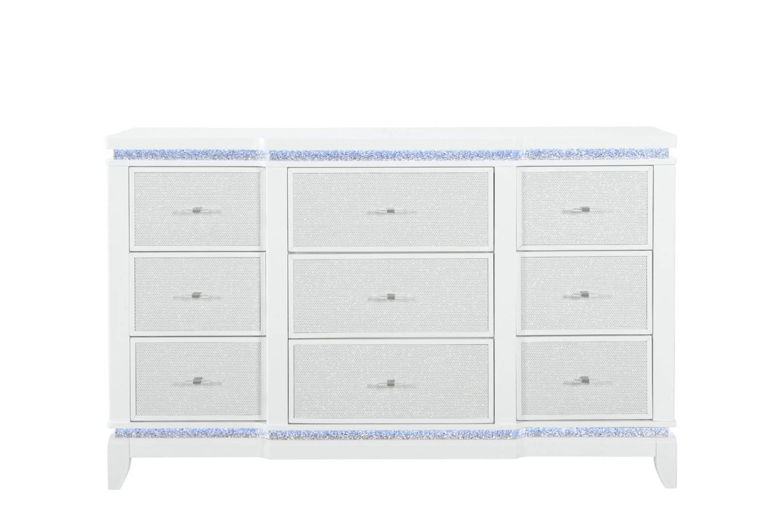 Alina-DR-Front-1.jpg ALINA WHITE QUEEN BED GROUP WITH LED - Image 4