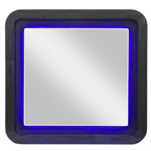 BECKETT WHT/BLK MIRROR W/ LED