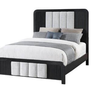 BECKETT WHITE/BLACK QUEEN BED
