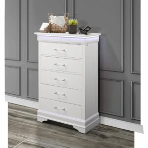 CHARLIE WHITE CHEST WITH LED