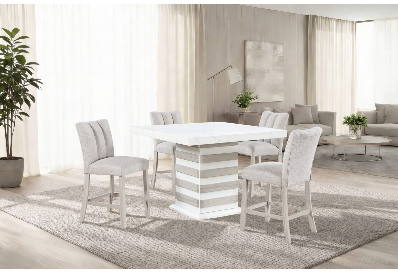 D2507BT-D06BS-RSC-1.jpg D2507 BAR TABLE WITH 4 D06 BAR STOOLS BEIGE