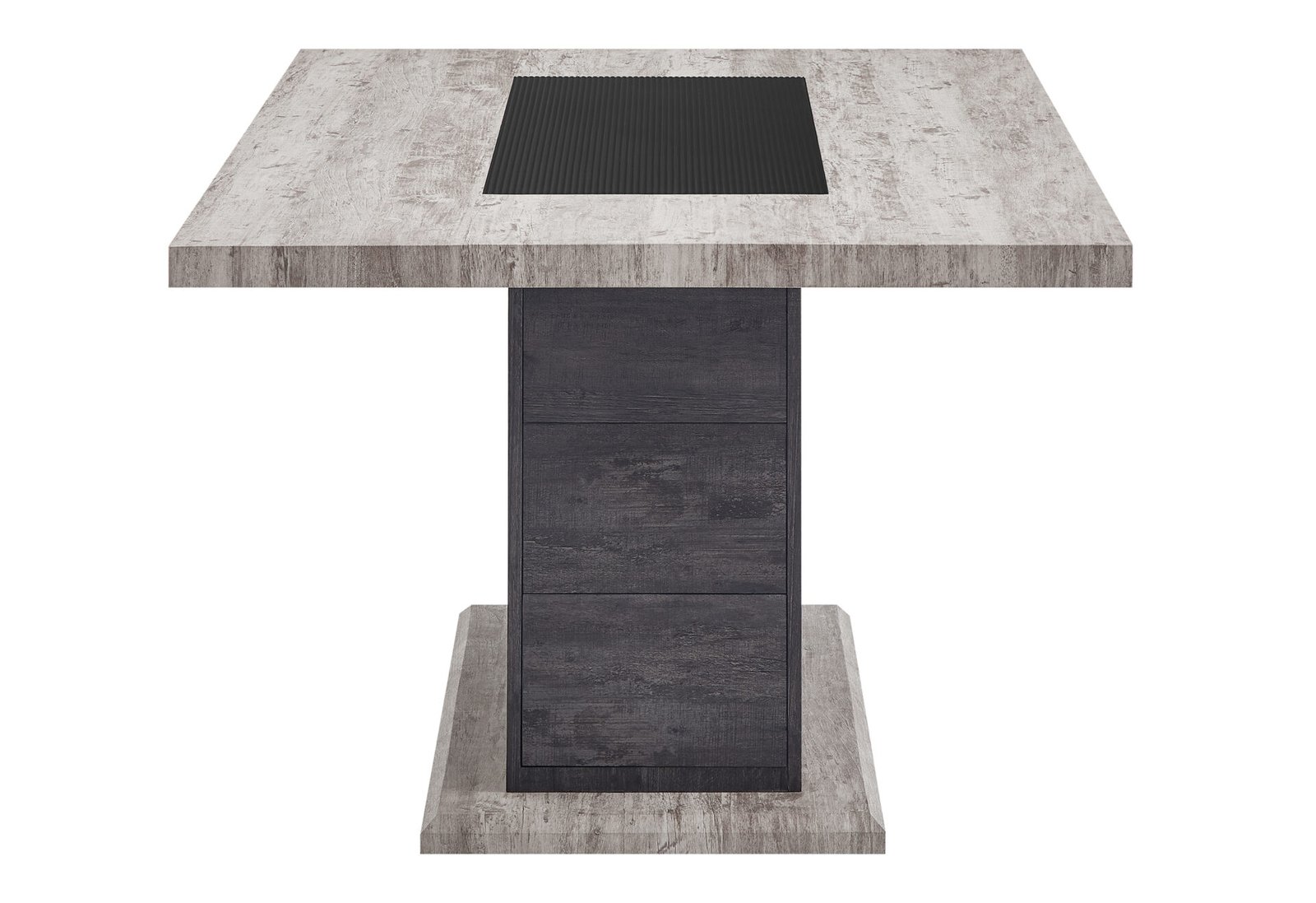 D8030DT-3.jpg D8030 DINING TABLE WITH STORAGE DRAWERS AND STORAGE DOOR - Image 3