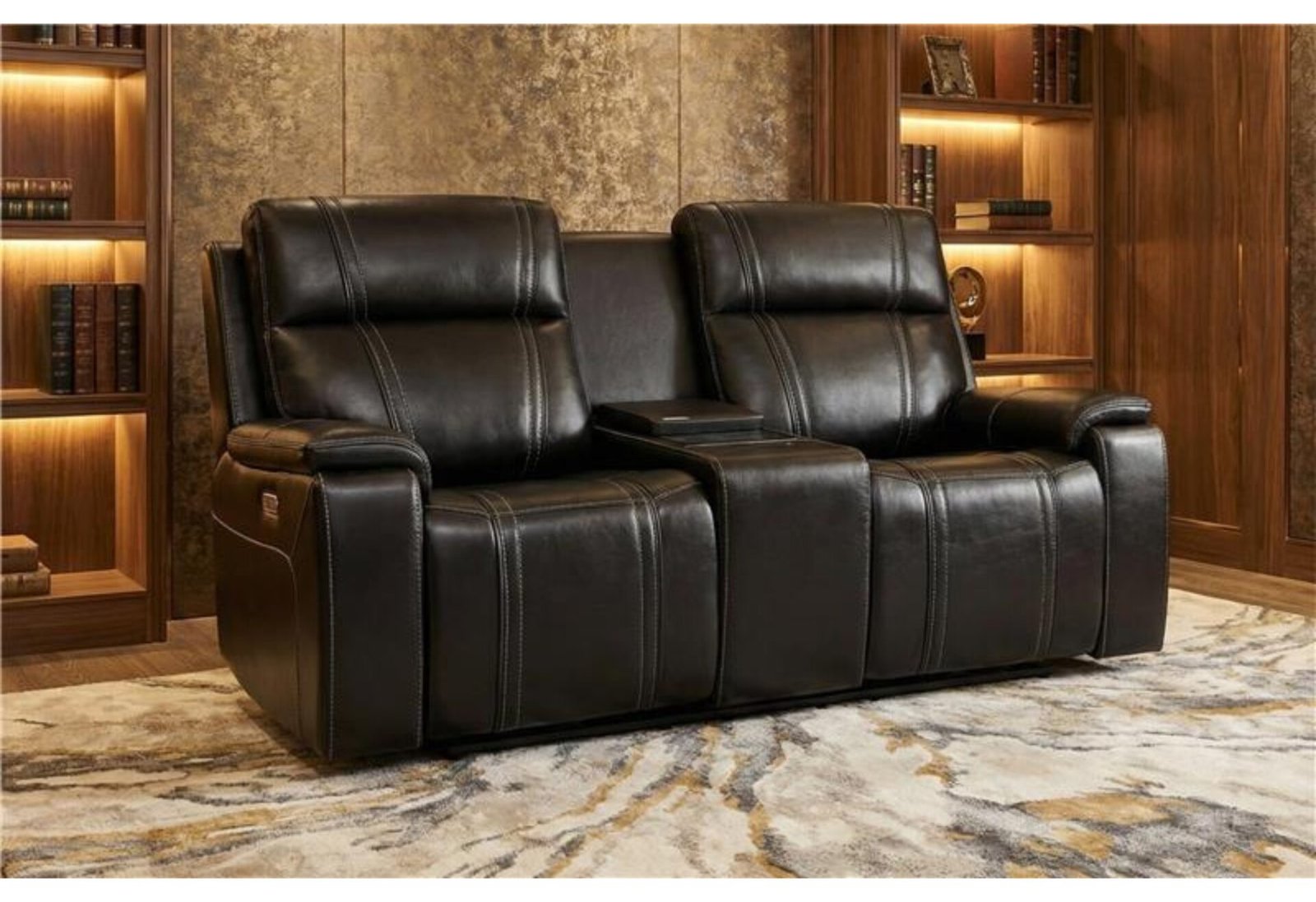 U8880-BLK-PCRLS-RSC-1.jpg U8880 BLACK LEATHER POWER RECLINING SOFA/POWER CONSOLE RECLINING SOFA - Image 4